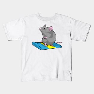 Mouse as Snowboarder with Snowboard Kids T-Shirt